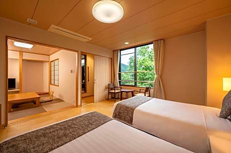 Deluxe Japanese-Western Style Room with Open-Air Bath - Non-Smoking- no pets allowed