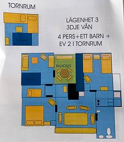 3-Bedroom Apartment (6p), own Parkview Terrace, Bathroom &  Kitchenette