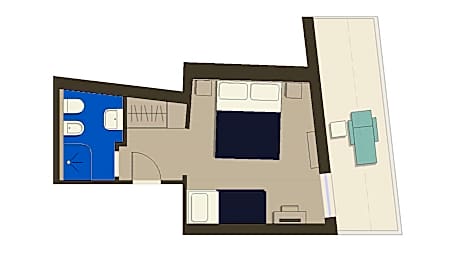 Quadruple Room with Sea View