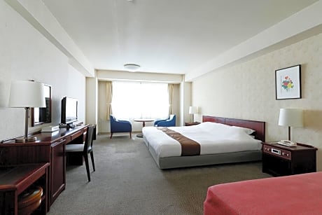 Japanese-Western Style Classic Room with Two Single Beds and Three Futon Beds-Ocean/Sea View