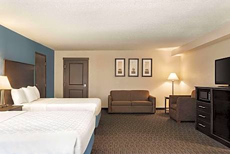 Double Room with Two Double Beds and Pool View - Mobility Access/Non-Smoking