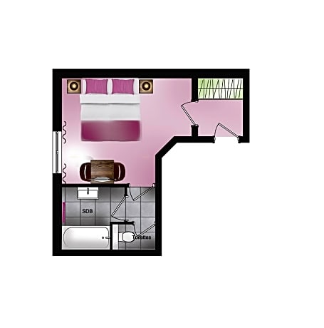 Double Room - Courtyard Side