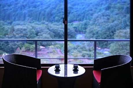 Japanese-Style Family Room with Panorama View