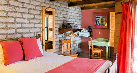 HABITACION EJECUTIVA CON UNA CAMA KING SIZE MINI SPLIT Y CALENTON TIPO MENONITA DE GAS OPCIONAL