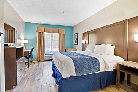 Suite-1 King Bed Non-Smoking Desk Sofa Wet Bar Mini Fridge Coffee Tea Continental Breakfast