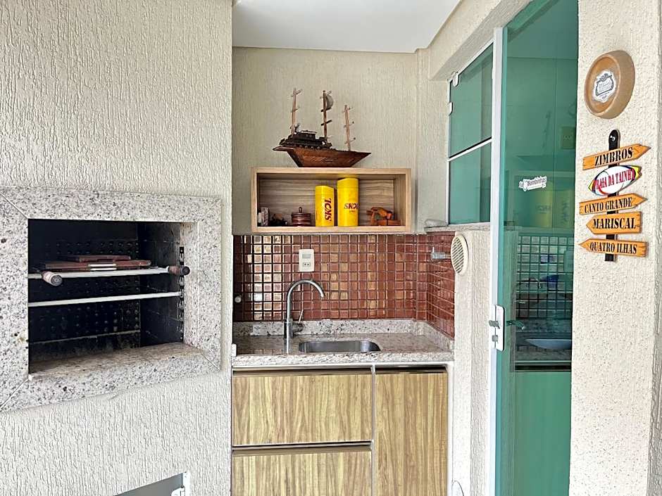 B931 Apto 3 quartos p/ 7 pessoas em Bombinhas SC