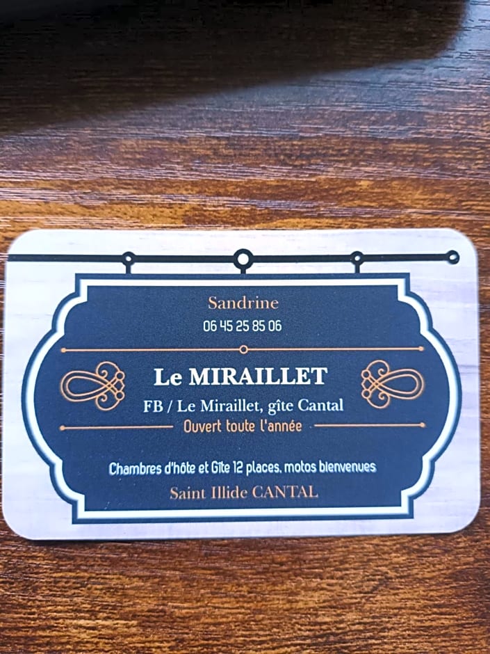 Le Miraillet, chambre hôte