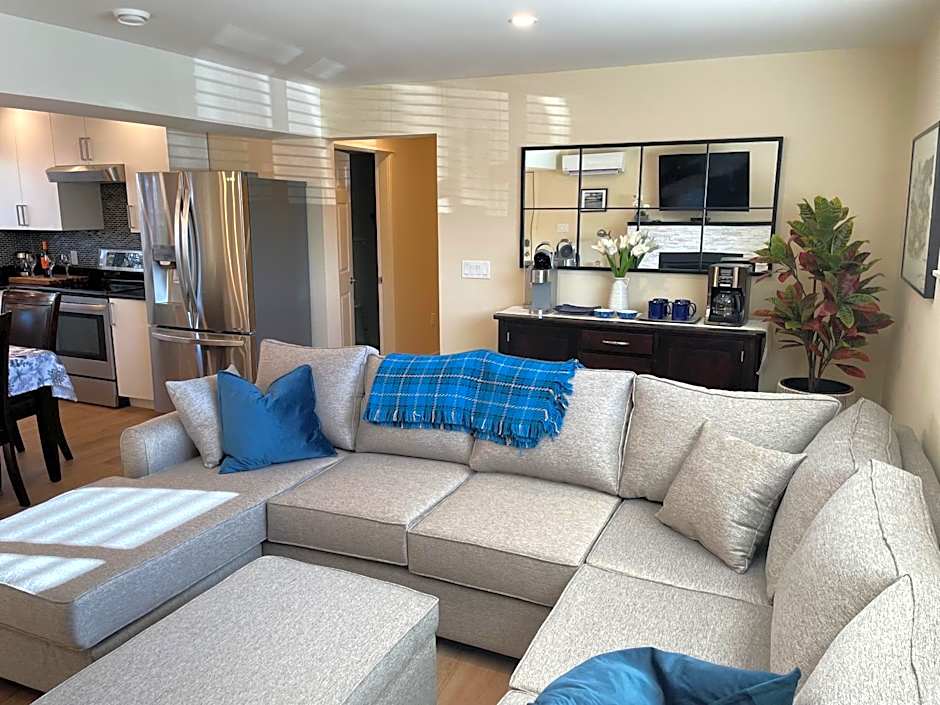 Bright poolside walkout two bedroom basement suite in the Okanagan