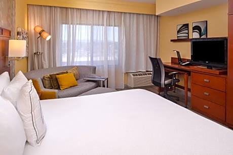 King Room with Sofa Bed and Roll-in Shower - Mobility and Hearing Accessible