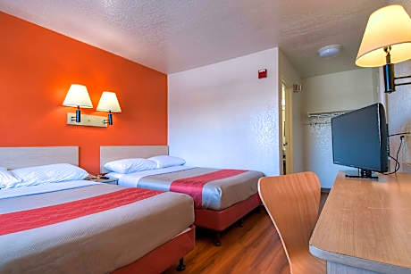 2 Full Beds | Premium, Mini Fridge