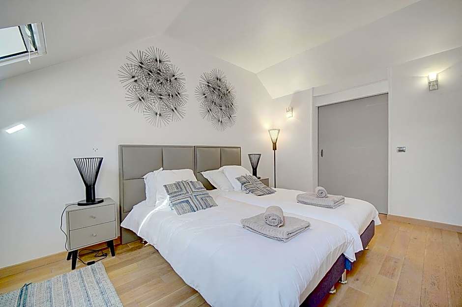 Cannes banane 50m croisette, luxueux 4 pièces dans résidence de standing