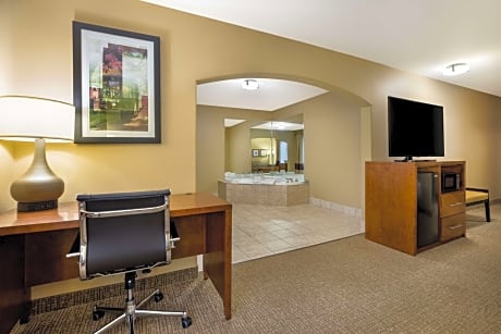 suite-1 king bed, non-smoking, sofabed, microwave and refrigerator, work desk, whirlpool, full breakfast