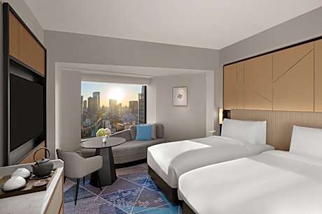 2 Single Beds Premium On High Floor