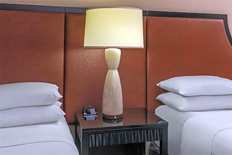 Double Room with Two Double Beds and Pool View - Non-Smoking