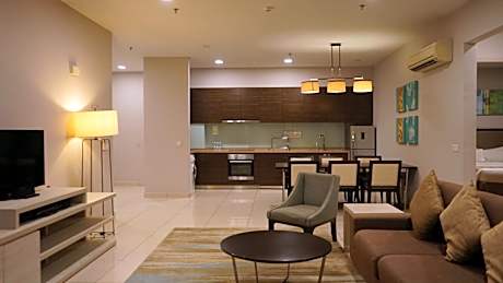 Two-Bedroom  Executive Suite with One King Bed and Two Single Beds, Non-Smoking