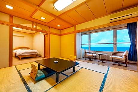 Sea View Beppu Bay Luxury Western Style Room with Private SemiOpen-Air Bath - Non-Smoking