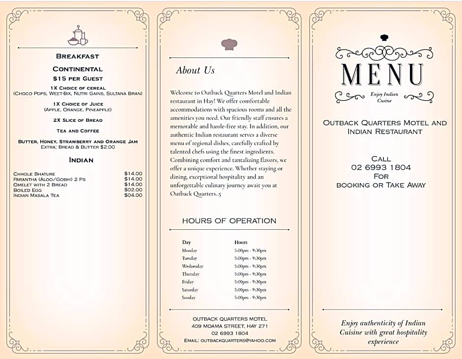 Outback Quarters Motel Hay and Restaurant