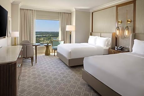 Deluxe Queen Room with Two Queen Beds and Disney View