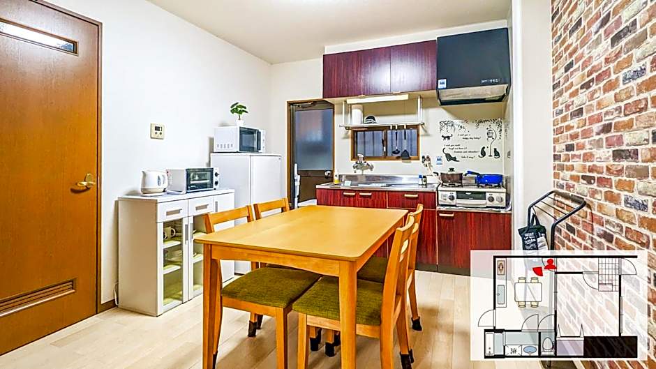 1 Tatami Bedroom! Direct KIX & Namba & Umeda access! DoumoTengachaya DT01