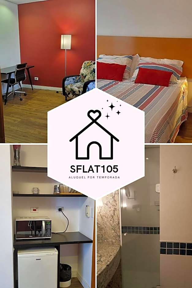 Flat moderno aconchegante mobiliado e com sacada Ibirapuera