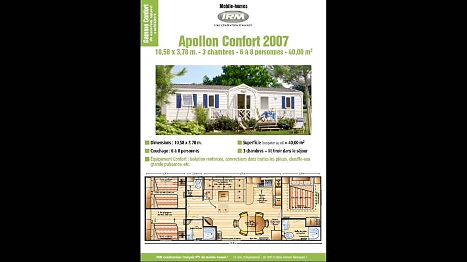 MOBIL HOME 43 dans Camping 4 Etoiles