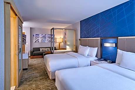 Queen Suite with Two Queen Beds and Trundle Sofa