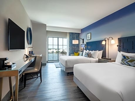 Queen Room with Two Queen Beds and Bay View