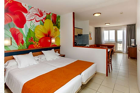 Studio superior with balcony sea view 1 ad + 2 ch