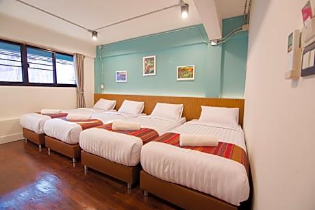 Room with 4 Single Beds