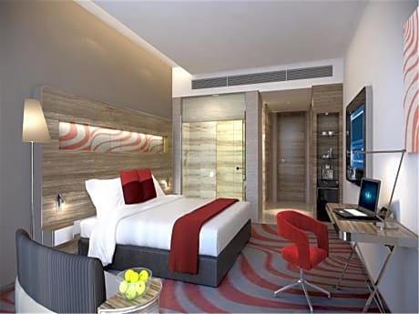 Family Room with King Bed and Sofa