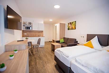 Schoko-Apartments mit Bad & Küche