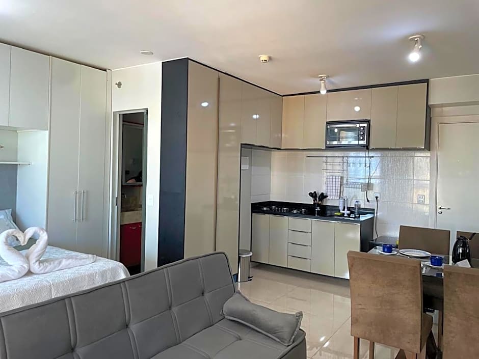 Apartamento Águas Claras, 13⁰ andar, nascente. Vista livre. Wi-Fi veloz. Academia e piscina.