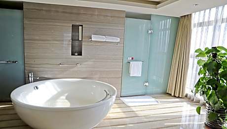 1King Embassador Suite Living Dining Kitchen