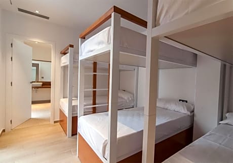 Bed in 8-Bed Dormitory Room with En-Suite Bathroom