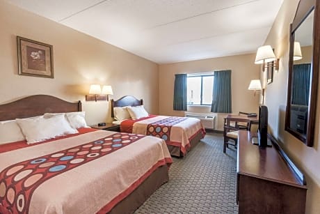 2 Queen Beds, Mobility/Hearing Accessible Room, Walk-In Shower, Non-Smoking