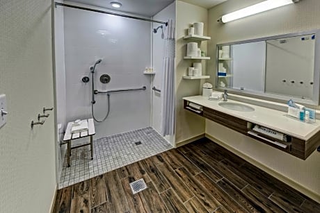 1 King Mobility Hearing Accessible Roll In Shower Studio Non-Smoking