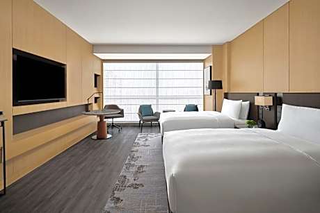 Premier Double Room with Two Double Beds and City View