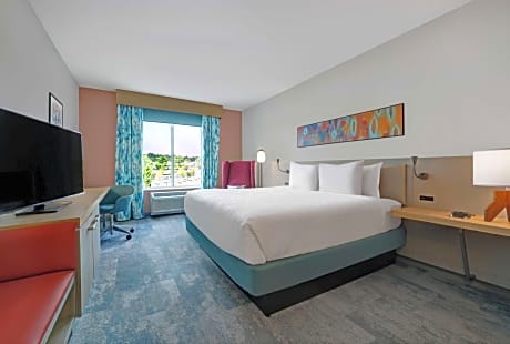 1 King Bed