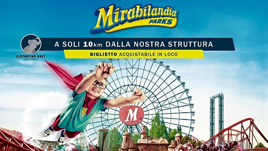 Hotel Elefantino Grey - Free Brunch & Breakfast Until 13-00 - Vicinissimi a Mirabilandia