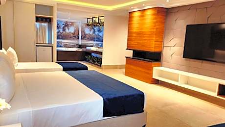 Family Room with Sauna