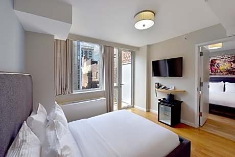Premium Suite with Two Double Beds with Balcony