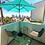 Downtown Los Angeles Skyline balcony view Modern Penthouse