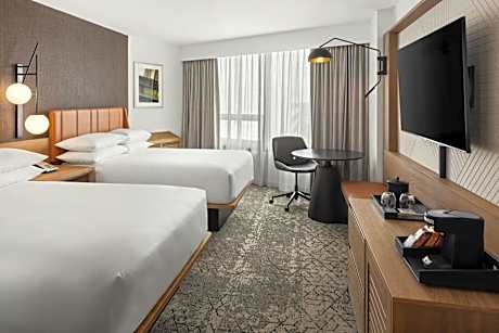 Stone Arch Double Room with Two Double Beds and Roll-In Shower - Mobility and Hearing Accessibility