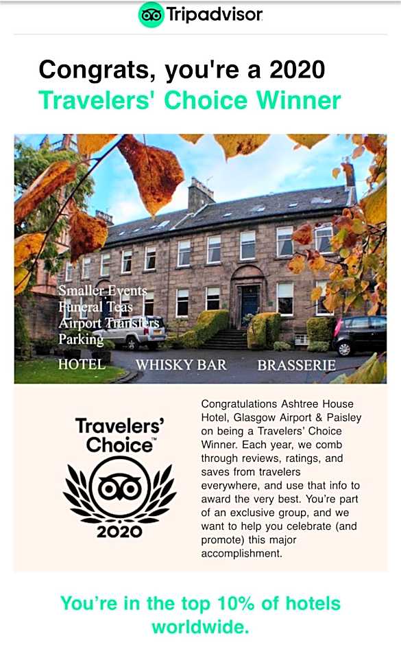 Ashtree House Hotel, Glasgow Airport & Paisley