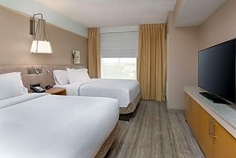 2 Double Beds 1 Bedroom Mini Suite