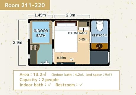 Double Room with Hot Spring Bath - Main Building