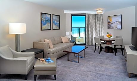 Premier Preferred Two Room Suite Partial Ocean View 1 King Bed