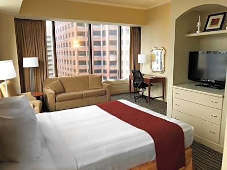 Studio Queen Suite with Sofa Bed and City View