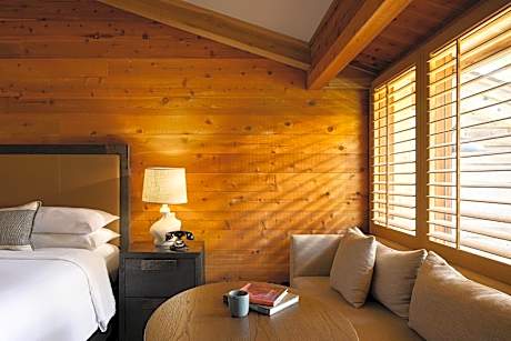 King Room with Fireplace and Roll-in Shower