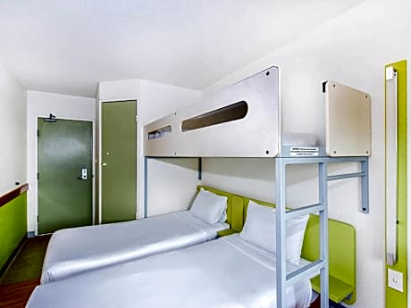 Standard Room with Two Single King Beds and Overhead Bunk